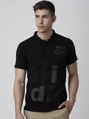 Printed Polo Collar T-shirt - image 2