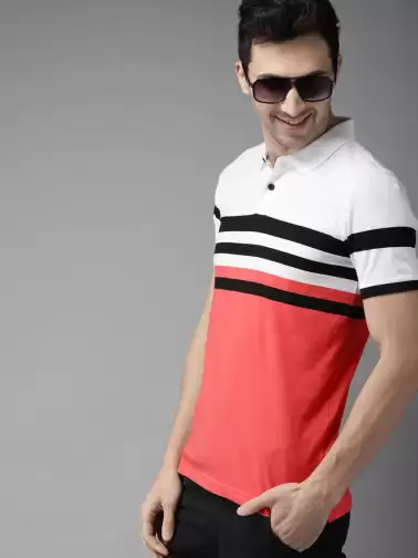 Men Polo Collar T-shirt - image 2