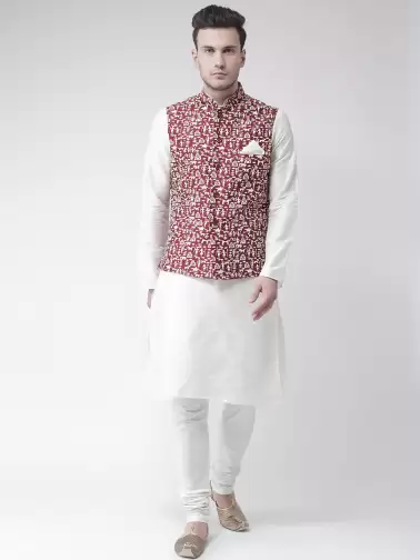 Men Solid Kurta Set - image 2