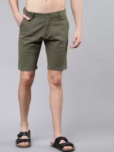 Men Slim Fit Chino Shorts - image 2
