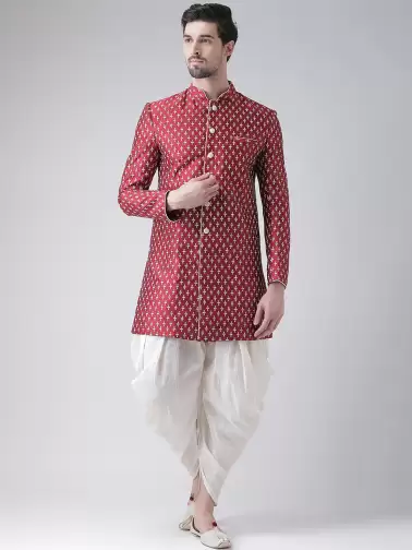 Men Sherwani With Dhoti Pants - image 2