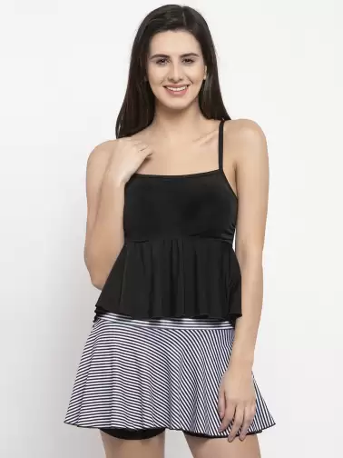 Women Striped Swim Set - image 2