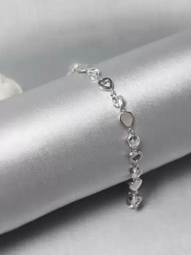 Women Rhodium-Plated Bracelet - image 2