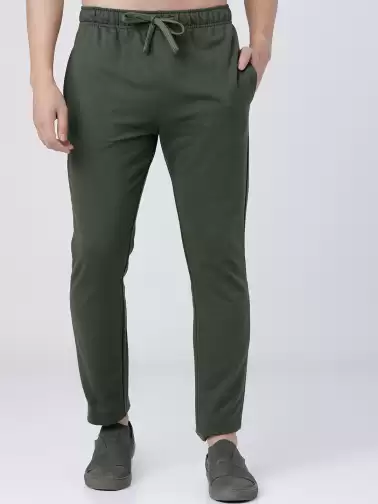 Men Solid Slim-Fit Track Pants - image 2