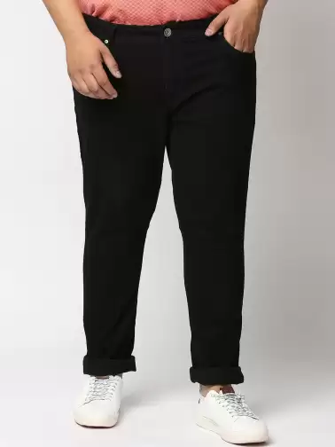 Men Plus Size Regular  Jeans - image 2