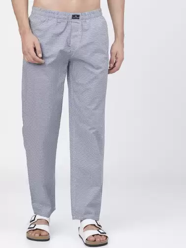 Men Checked Cotton Lounge Pants - image 2