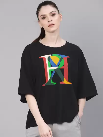 Printed Boxy Lifestyle Pure Cotton T-shirt - image 3