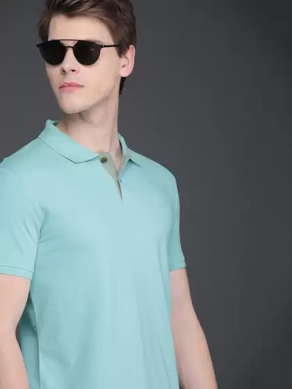 Slim Fit  Polo Collar Pure Cotton T-shirt - image 3