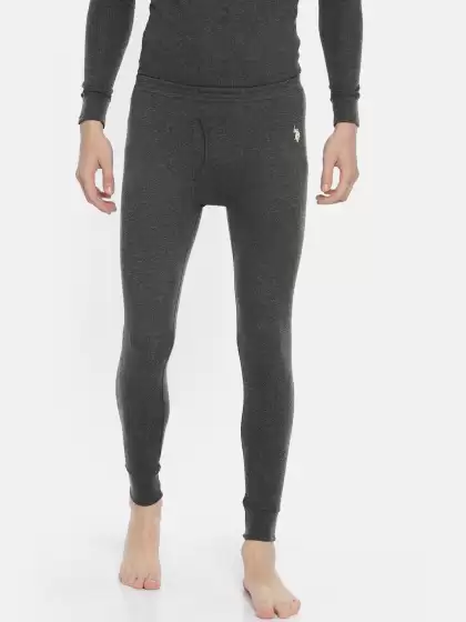 Men Solid Thermal Bottoms - image 3