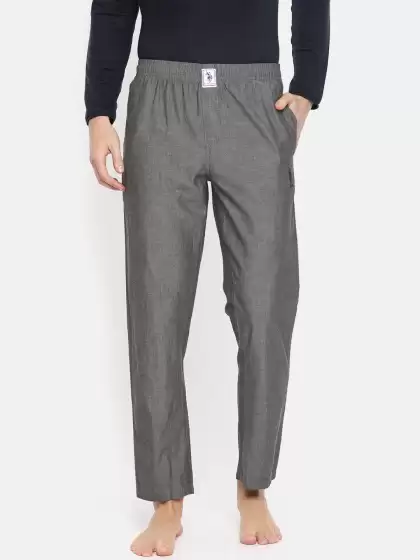 Men Solid Lounge Pants - image 3