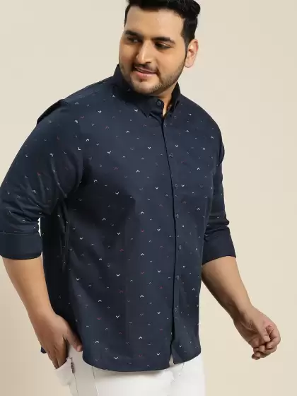 Plus Size Men Printed Casual Shirt - image 3