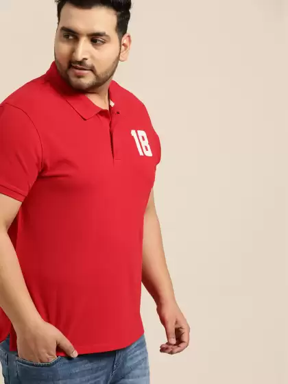 Plus Size Solid Polo Collar T-shirt - image 3