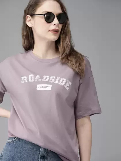 Printed Round Neck Pure Cotton T-shirt - image 3