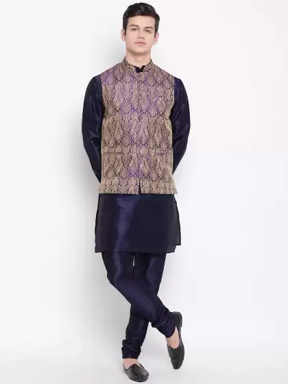 Men Solid Kurta Set - image 3