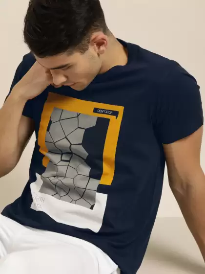 Printed Round Neck Pure Cotton T-shirt - image 3