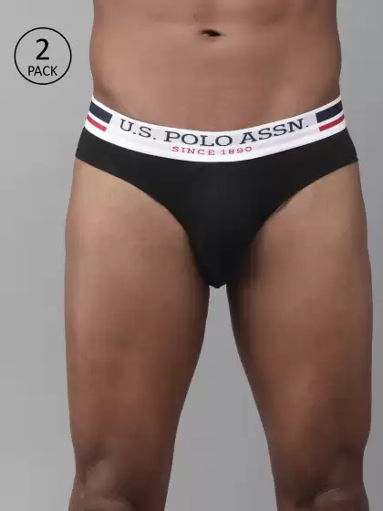Men Pack of 2 Solid Breifs - image 3