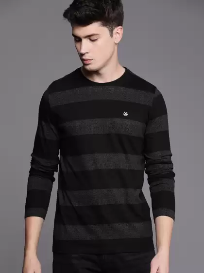 Striped Slim Fit Cotton Pure Cotton T-shirt - image 3