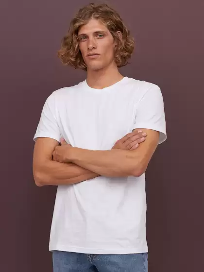 Cotton Pure Cotton T-shirt Regular Fit - image 3