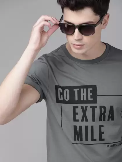 Printed Round Neck Pure Cotton T-shirt - image 3