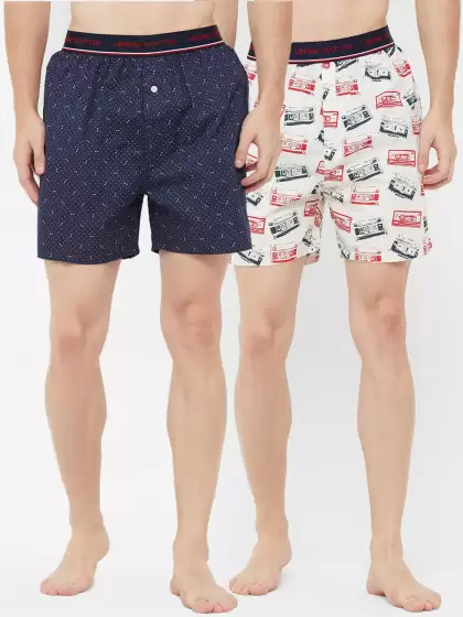 Men Pack Of 2 Printed Pure Cotton Boxers - image 3