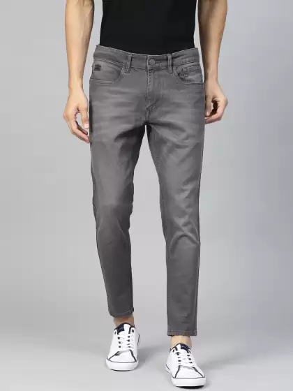 Men Skinny Fit Cropped Jeans - image 3