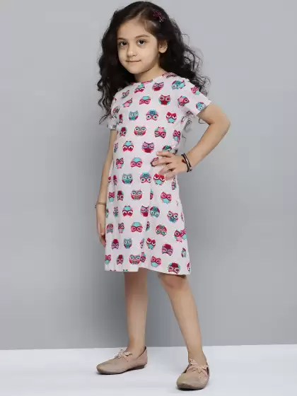 Girls Owl Print Nightdress - image 3