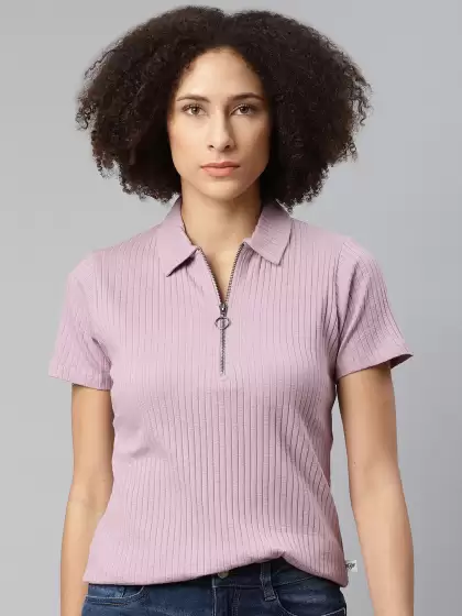Women Ribbed T-Shirt - image 3