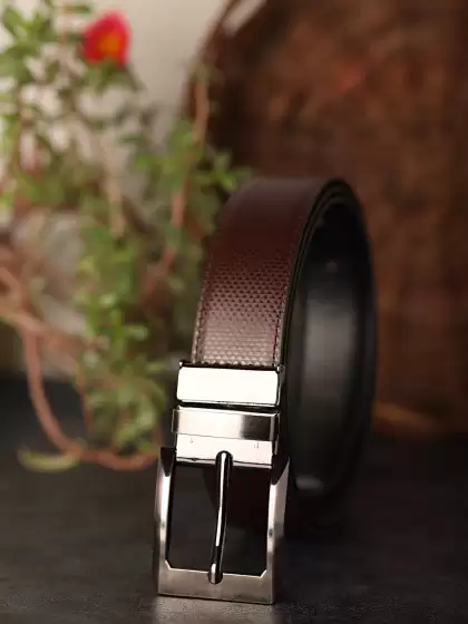 Men Reversible Textured Belt - image 3