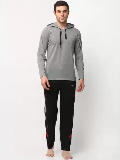 Men Solid Night Suit - image 3