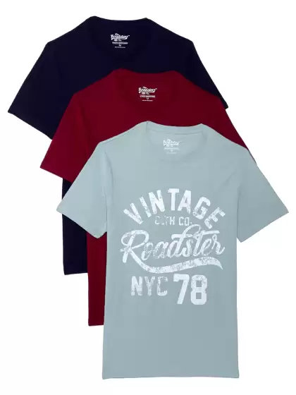 Men 3 Cotton Printed T-Shirt - image 3