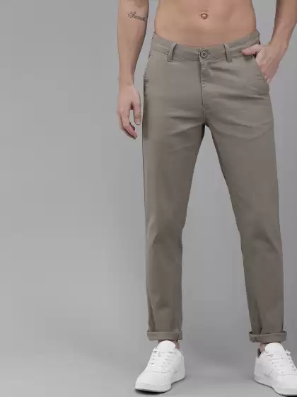 Men Regular Fit Regular Trousers - image 3