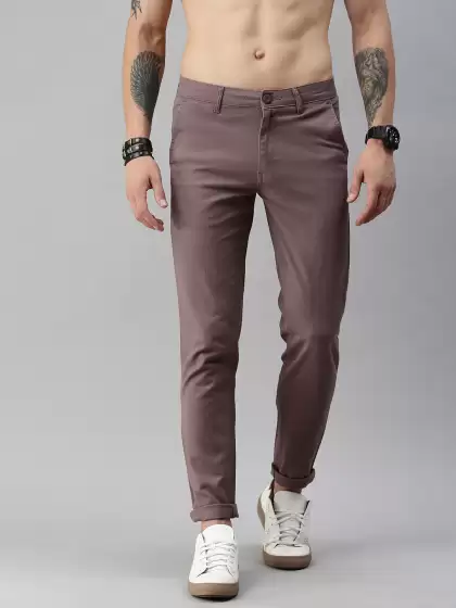 Men Regular Fit Regular Trousers - image 3