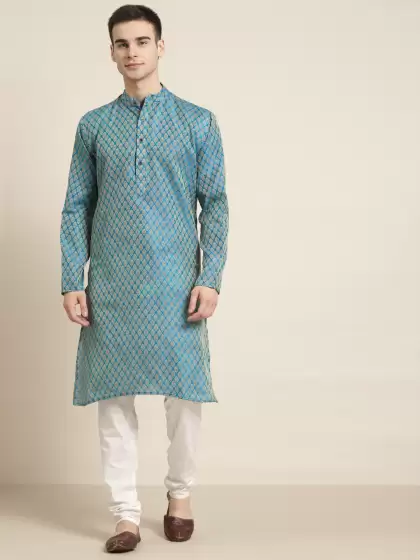 Men Kurta with Churidar - image 3