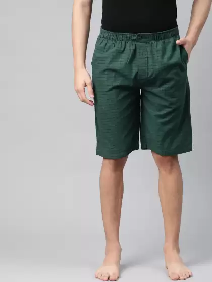 Men Checked Lounge Shorts - image 3