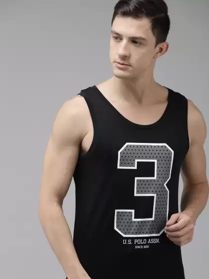 Men Printed Gym Vest - image 3