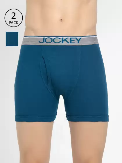 Men Pack Of 2 Assorted Pure Cotton Boxer Briefs - image 3