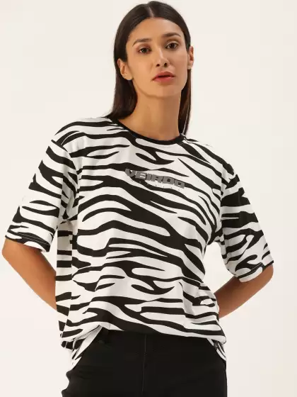 Women Zebra Oversize T-shirt - image 3