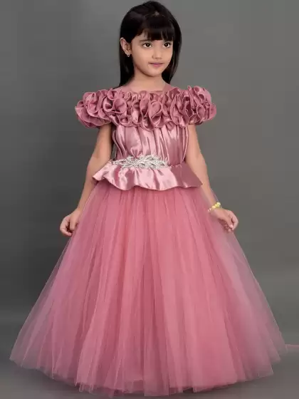 Girls Satin Maxi Dress - image 3