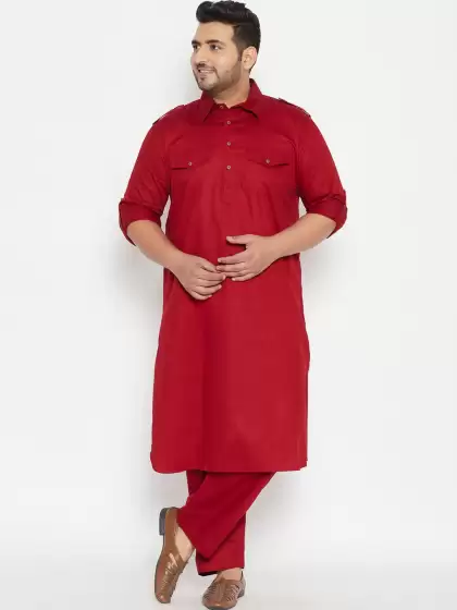 Men Pathani Kurta With Pyjamas - image 3