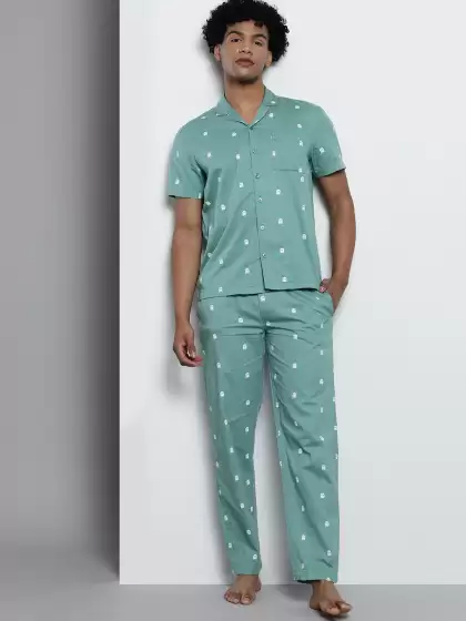Men Pure Cotton Night Suit - image 3