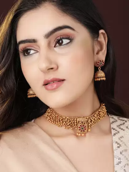 Women Handcrafted Choker Set - image 3