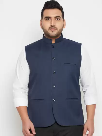Men Plus Size Nehru Jacket - image 3