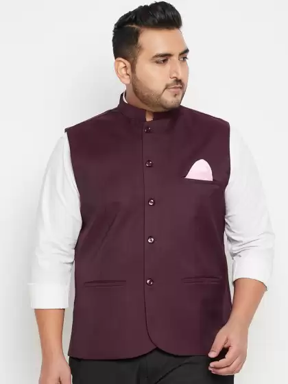 Men Plus Size Nehru Jacket - image 3
