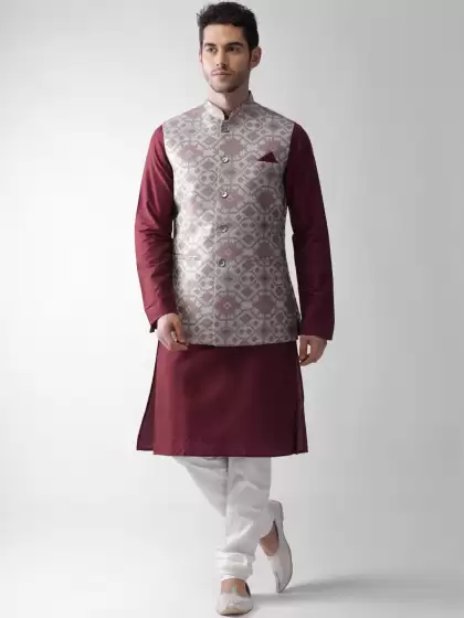 Men Kurta with Churidar - image 3