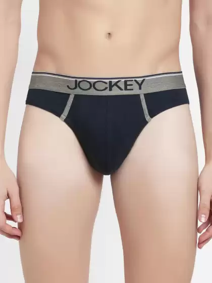 Men Solid Combed Cotton Basic Briefs - image 3