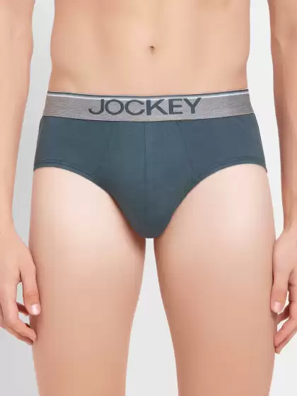 Men Solid Cotton Basic Briefs - image 3