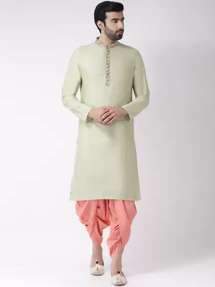 Men Kurta with Dhoti Pants - image 3