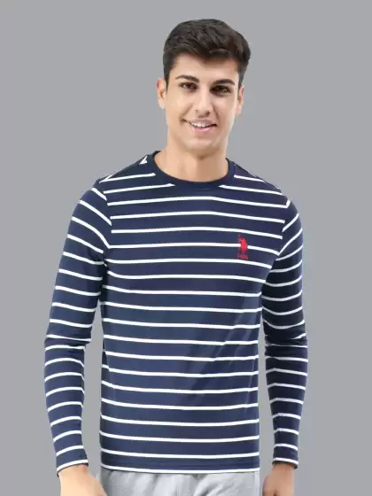 Men Striped Lounge T-shirt - image 3