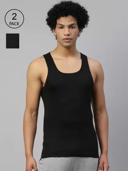 Men Pack Of 2 Innerwear Vests - image 3