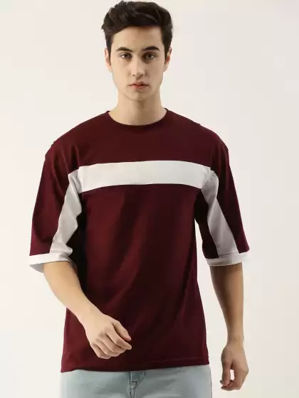 Men Striped Slim Fit T-shirt - image 3